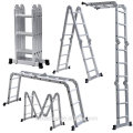 Bloqueo de seguridad Bisagras Capacidad de 150kg Escalera de extensión plegable multiusos de aluminio